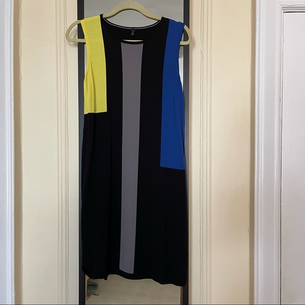 Benetton Color Block Knit Dress Size S